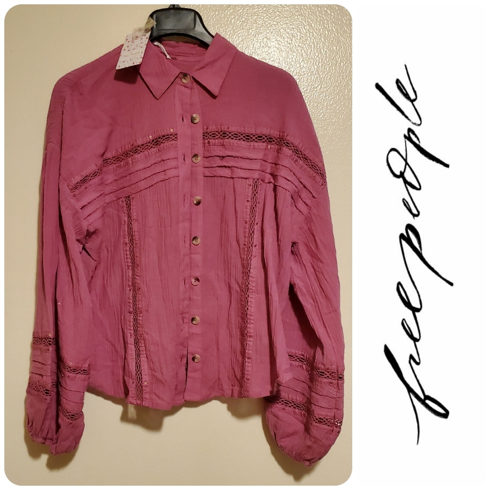 NWT Free People Electra blouse